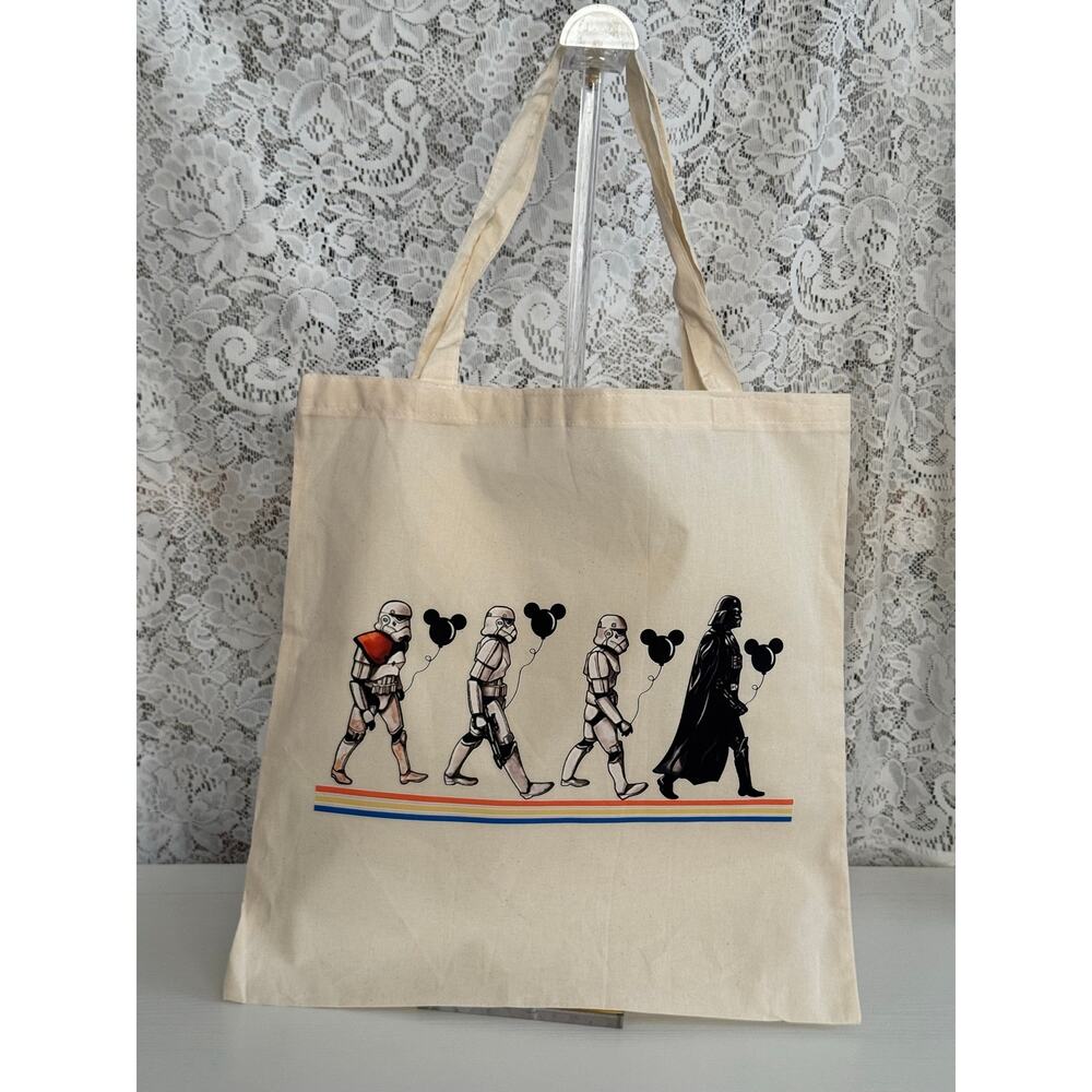 Star Wars Darth Vader Stormtrooper Disney Balloon Canvas Tote Bag